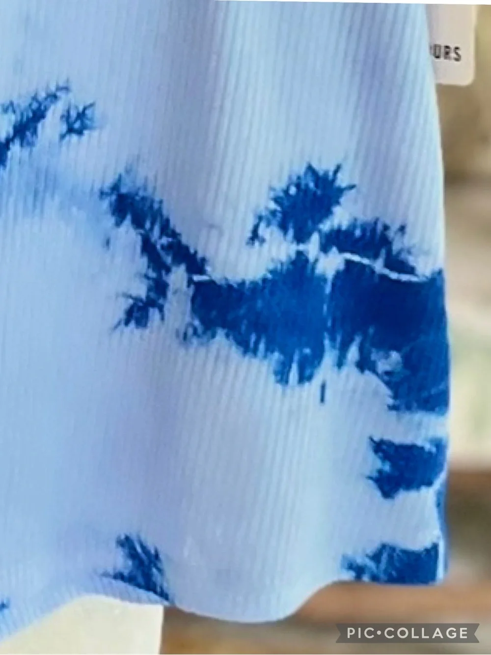 Year of Ours Blue Tie Dye Ribbed Knit Skort NWT M Activewear Pickleball